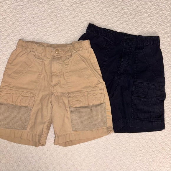 Columbia PFG boys small/8 original fishing shorts bundle khaki navy - Picture 1 of 4